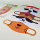 Kindermaske aus Textil, 5er Pack | Zoo